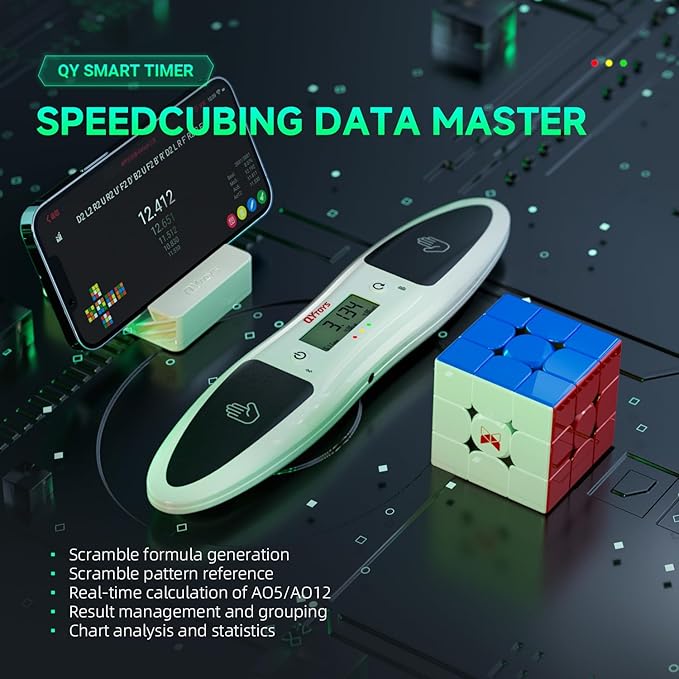 Professional Speed Cube Timer,Touch Control Timer with Display,Cube Race Stack Competition a Great Gift for Boys and Girls