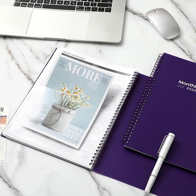 2026-2028 Monthly Planner - 3 Year Monthly Planner 2026-2028, Jan 2026 - Dec 2028, 9" x 11", 36-Month Calendar with Tabs - Purple