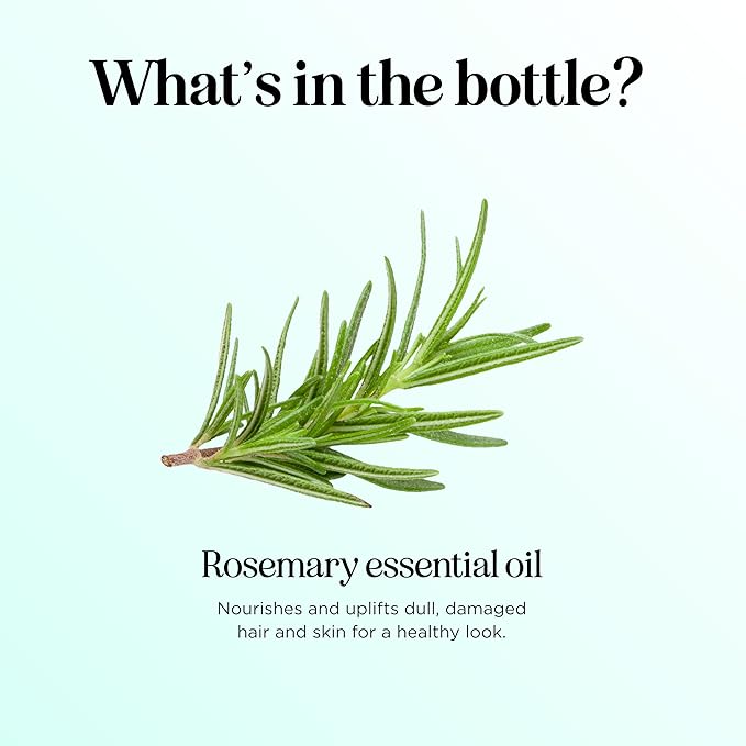 Pure Rosemary Essential Oil with Dropper - Undiluted Rosemary Oil for Hair Skin and Nails and Refreshing Aromatherapy Oil for Diffusers - Essential Oil for Cleansing Dry Scalp Care 4oz