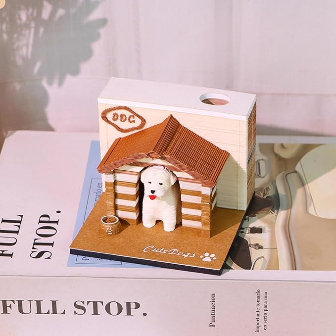 3D Timepiece Calendar 2026 Paper Art Memo Pad with LED Light – Tear-Away Desk Calendar for Record, Planner & Habit Tracker, Bookmark, Gift & Decorative Office Decor