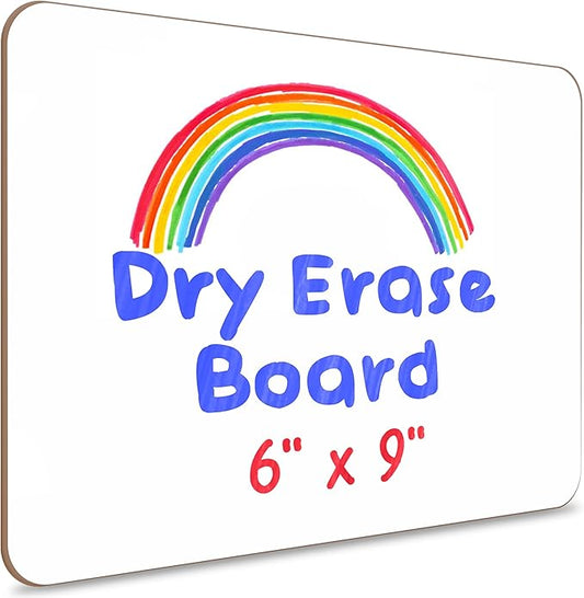 Scribbledo Small White Board Dry Erase Mini Whiteboard 6x9 Inch Small Dry Erase Board Marker Board Dry Erase Lapboards Handheld Personal White Boards for Students Whiteboard Office Kitchen