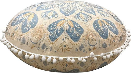 32 in Meditation Floor Cushion, Round Large Floor Pillow for Adult, Yoga Pillows for Sitting On Floor, Boho, Memory Foam Filling