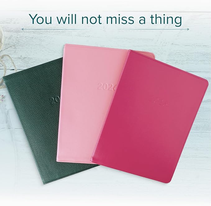 Harbor Large Weekly Monthly Planner 2025-2026 - Calendar Planner and Notebook, Durable Faux Leather, 192 Pages, Softcover & Book Bound - Key West Sundance - 9.75 x 7.5 "