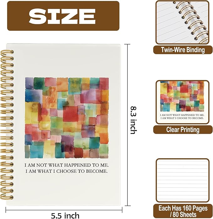 Psychology Therapist Gifts Mental Health Journal Notebook, School Psychologist Gifts, Speech Therapist Gift, School Counselor Hardcover Spiral Notebook 5.5x8.3 Inch