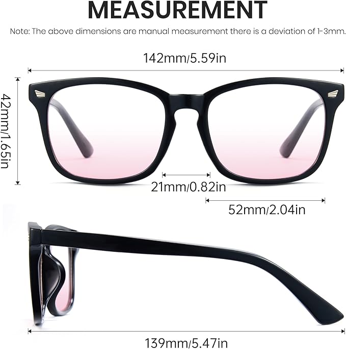 Cyxus Blue Light Glasses for Men Women Reduce Eye Strain UV Blocking for Computer Screen 8082