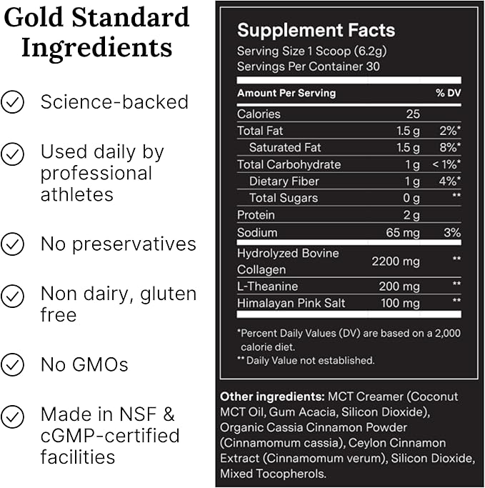 For Wellness The Good Stuff Performance – Coffee Booster | Collagen + MCT Powder Supplement with L-Theanine and Antioxidants for Jitter-Free Energy & Stamina | Non-Dairy, Keto-Friendly, 14 Servings