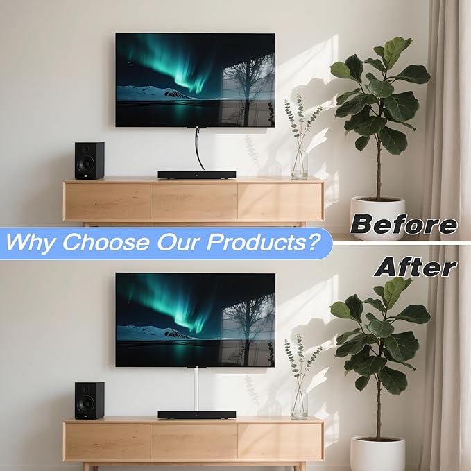 78" Silicone Cord Hider for 2-3 Cords,Flexible Side-Opening Self-Adhesive Cord Covers for Wires on Wall Mount TV,Easier Setup for Home Office Cable Management Wire Hider,1.1" W x 0.6" H,White