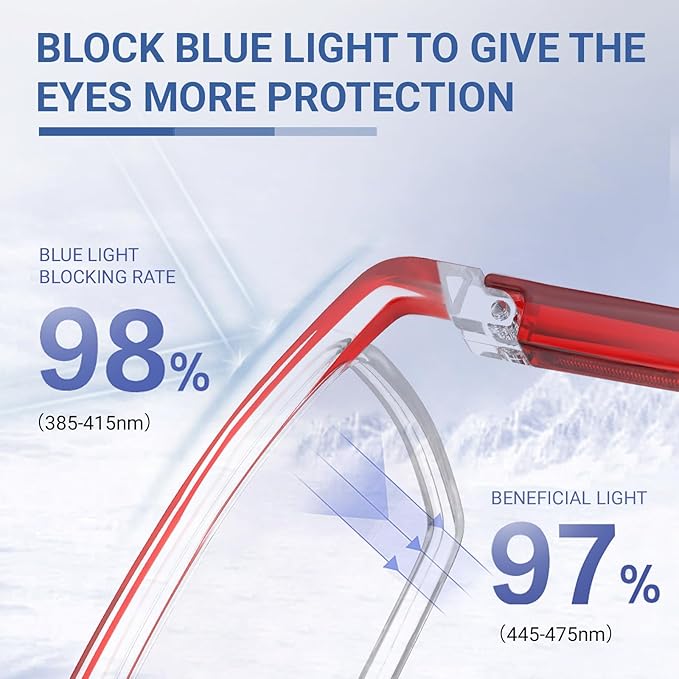 TERAISE Fashion Anti-blue light Reading Glasses Men Women Computer Reader