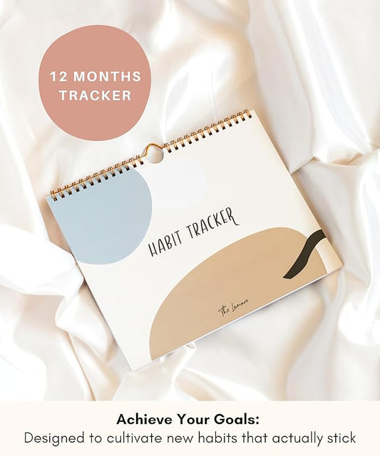 Lamare Habit Tracker Calendar – Premium Daily Habit Tracker Journal and Goal Board, Workout Motivation & Productivity Tool