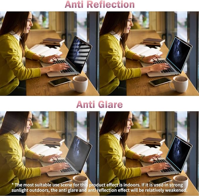 F FORITO 2-Pack 11.6 inch Anti Blue Light Screen Protector Compatible with 11" HP/ASUS/Acer/Lenovo/Dell/Samsung with 16:9 Aspect Ratio Laptop, Anti Glare & Anti Scratch Laptop Screen Filter