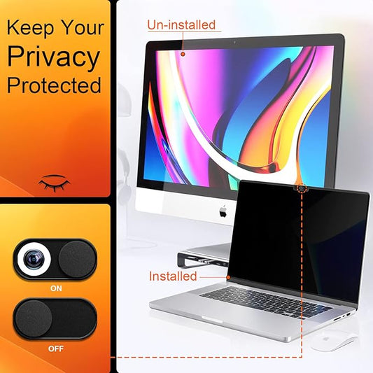 Privacy Screen for MacBook Air 15 Inch 2023-2025 (M2 M3 M4 Chip), Magnetic Removable Anti Glare Blue Light Filter Protector