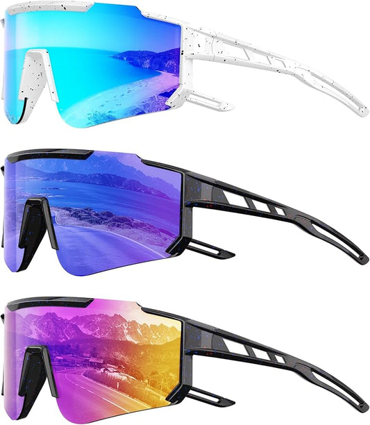 Kids Polarized Baseball Sunglasses for Boys Girls - Youth Softball Cycling Sports Sunglasses UV Protection Goggles