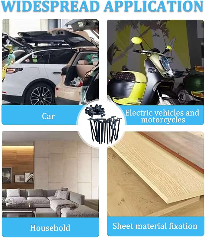 150 PCS Nylon Universal Cable Tie Buckle | Self-Locking Zipper Clips for Auto/Car Repair & Garage Organization | UV-Resistant Zip Tie Clips for Home & Industrial Use