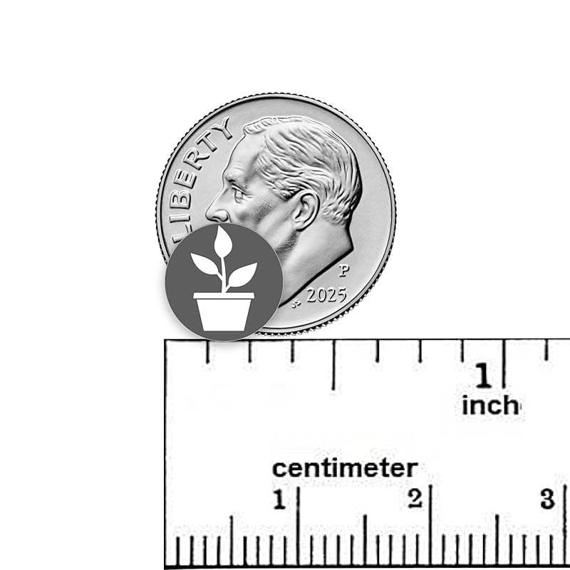 Plant Planner Stickers / 110 Dot Icon Vinyl Stickers (1/3”) / Water Plants Reminder Care Fertilize/Essential Productivity Life Planner Stickers/Bujo Bullet Journaling/ToDo (Storm, 3 Sheets)