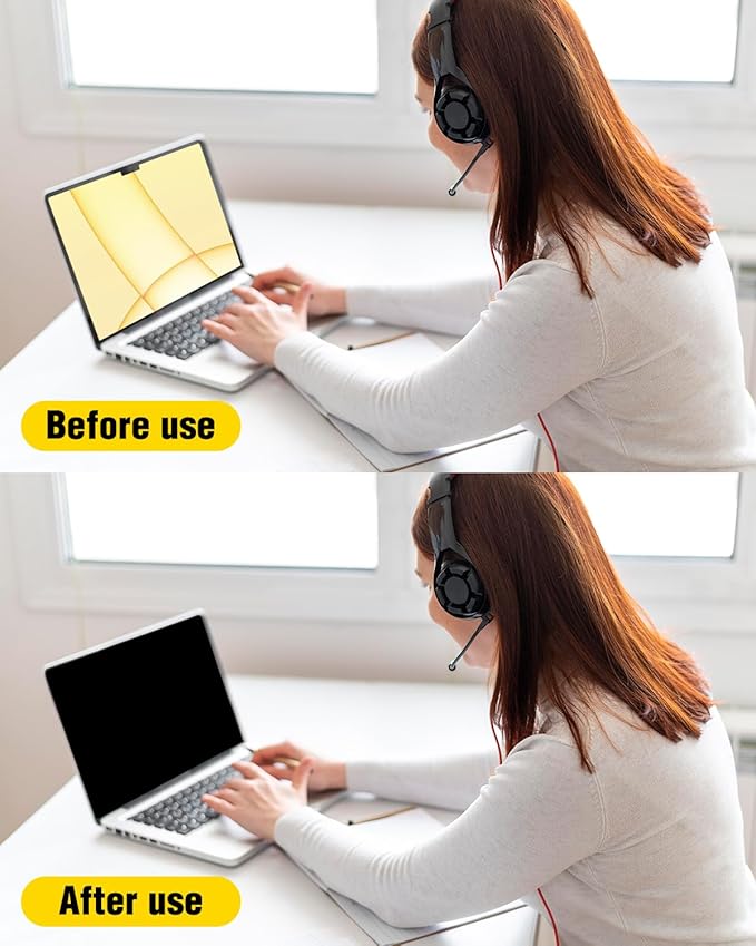 F FORITO Magnetic Privacy Screen Protector Compatible with MacBook Air 13 inch (2018, 2019, 2020, 2021, M1), Removable 360° Anti Peeping Anti Blue Light Laptop Privacy Shield