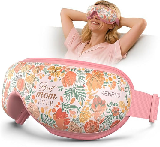RENPHO Eyeris 1 Gifts for Mom, Eye Massager with Heat Birthday Gifts for Dad Women Men Her Him Eye Mask for Migraines, Eye Care, Migraine Relief