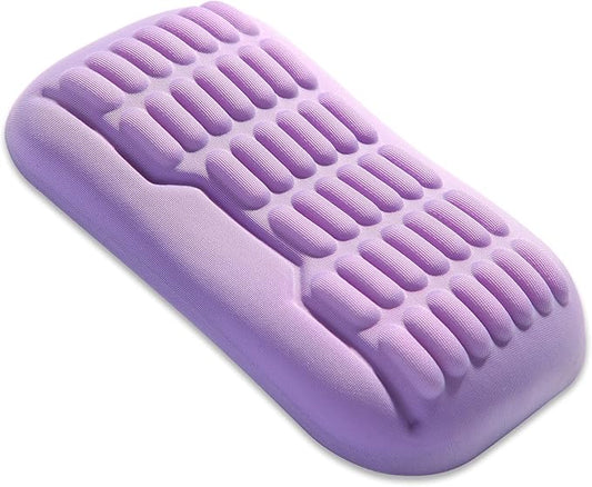 UnivoColors Ergonomic Mouse Wrist Rest,Latest 3.0 Wave Curve Design,High-Resilience Memory Foam Non-Slip Base,Reduces Wrist Fatigue,Ideal for Office Gaming & Long Hours of Use(Lavender)