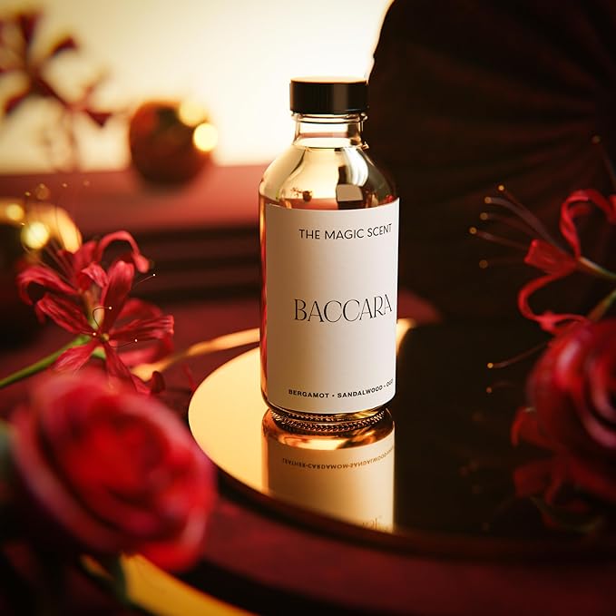 Baccara Diffuser Oil - Hotel & Home Luxury Scents Inspired by Baccarat Rouge - Diffuser Oil Scents for Home Designed for Use in All Diffusers - 8.5 fl oz, 250 mL