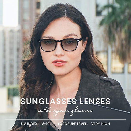 Cyxus Blue Light Glasses for Men Women Reduce Eye Strain UV Blocking for Computer Screen 8082