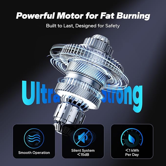 MERACH Under Desk Elliptical Exercise Machine, Ellipse Leg Exerciser as Seen on Tv for Seniors with 12 Adjustable Speeds & Remoter, Quiet Portable Seated Pedal Exerciser Fully Assembled