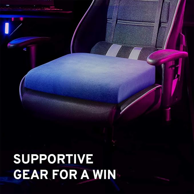 Extra Large Wheelchair Seat Cushion - Firm Memory Foam Chair Pad for Wheelchair, Recliner, Office, Car & Bariatric Overweight Users 19”x17”x3”