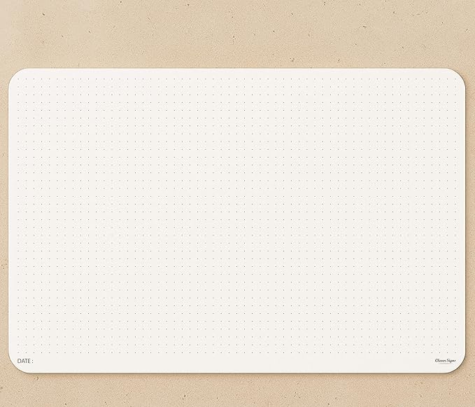 CLEVER SIGNS A4 Dot Grid Notepad (8,3" x 11,7")- Large Dotted Memo Desk Pads-Premium Paper with Cardboard Back Support - Ideal for Note-taking, Planning, Sketching, and Journaling