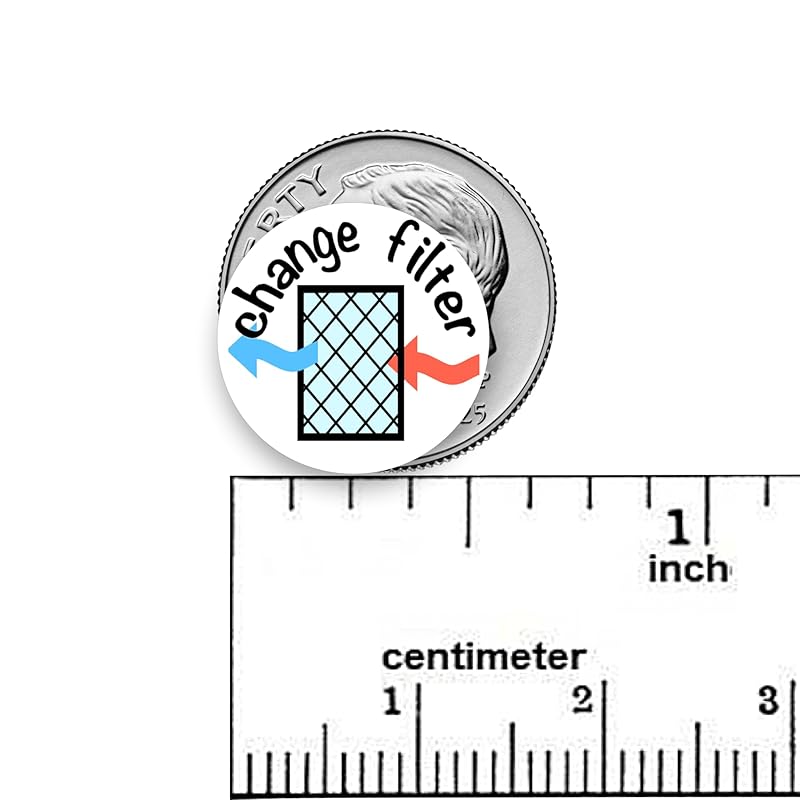 Change Filter Planner Stickers / 54 Fun Vinyl Stickers (1/2”) / AC Furnace HVAC Chores/Essential Productivity Life Planner Stickers/Bujo Bullet Journaling/Appointments (Matte Vinyl, 3 Sheets)