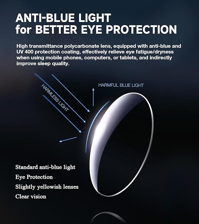 Missfive 2 Pack Light Bifocal Reading Glasses for Men, Blue Light Blocking Near/Far Dual-use Spring Hinge Readers, Anti UV/Eye Strain Comfort Premium Computer Eyeglasses, 1.25x