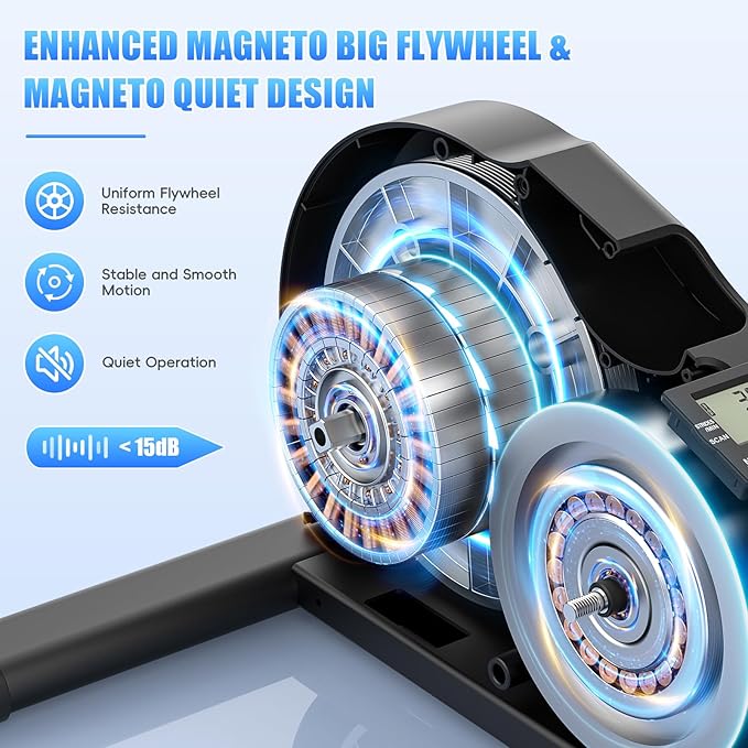 FUNMILY Under Desk Elliptical, Desk Bike Pedal Exerciser, Fully Assembled Leg Exerciser 2 in 1 Seated Standing Elliptical, Ultra-Quiet Mini Elliptical Machines for Home Office Use