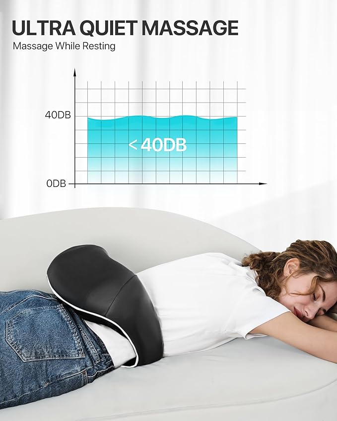 Back and Neck Massager for Pain Relief Deep Tissue with Heat, 3D Kneading Shiatsu Neck and Back Massager for Shoulder Full Body Home Office Car Use, Birthday Day Gifts for Dad Men Mom Women