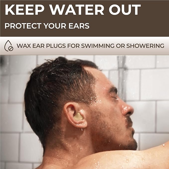 Peace&Quiet PQ Silicone Ear Plugs for Sleeping - 15 Wax Earplugs for Sleep and Swimming Ear Plugs, Soft Ear Covers for Sleeping and Water, Noise Cancelling 32Db, (15 Pillows), Skin Tone