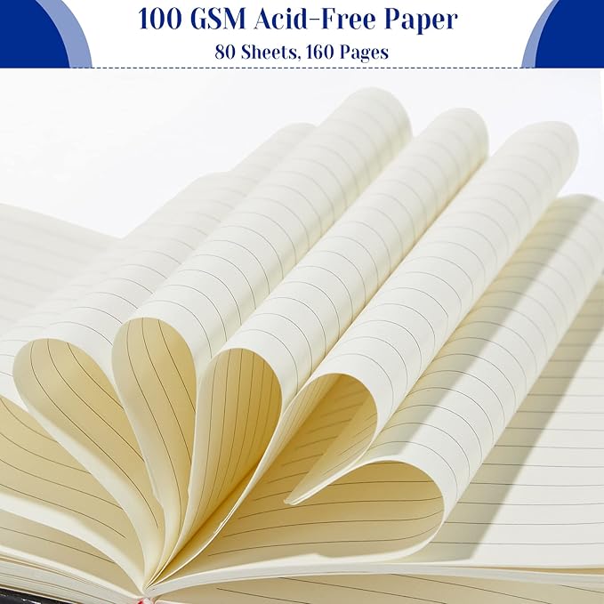 Laumoi 14 Pack Lined Journal Notebooks 5.5 x 8.2 Inch A5 Hardcover Notebook College Ruled Notepad with Pen Holder PU Leather Ruled Lined Journals for School Business Work Writing(Mixed Color)