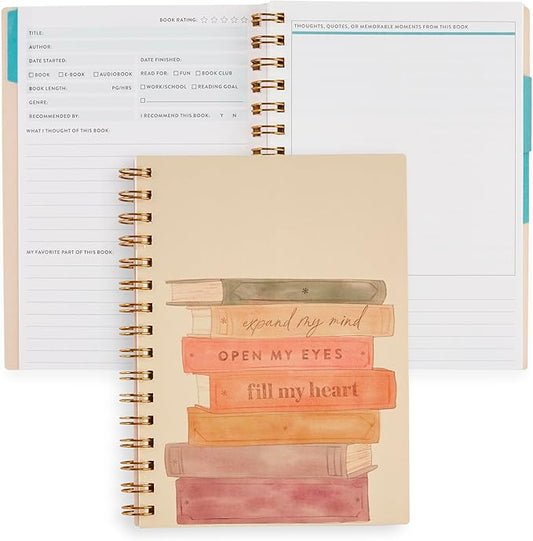 Erin Condren Inspired Collection A5 Reading Log - Books of Wisdom Cover