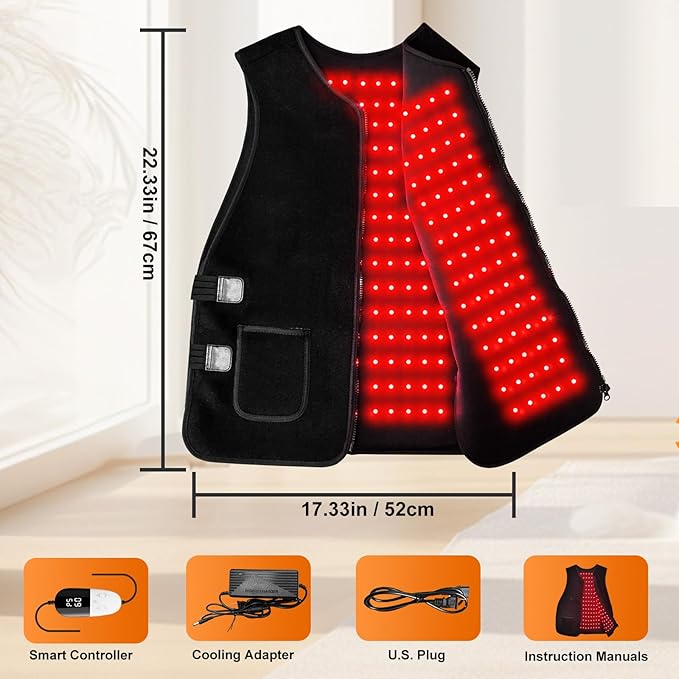 Red-Light-Therapy-for-Body,2025 Upgraded Medical-Grade Red Light Therapy 4 Modes for Body Pain Relief,315Dual Wave Near Infrared Light (660nm & 850nm) LEDs(Black26.77"x19.68")