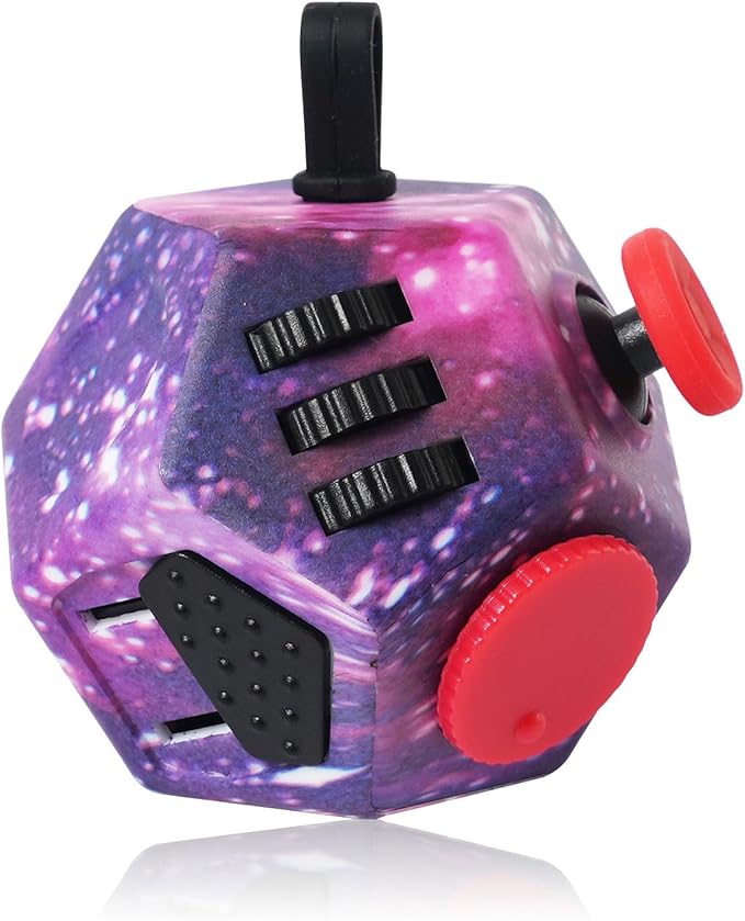 Mini Fidget Toys,Fidget Sensory Toy for Anxiety,ADHD,Autism,Relief Stress with Kids and Adults (Starry Sky Purple)