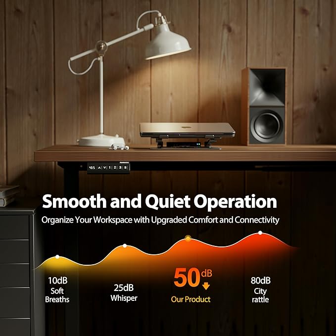 Agilestic 59 Inch L Shaped Standing Desk Adjustable Height, Electric Corner Standing Desk, Sit Stand Computer Table with Splice Board, Dark Walnut