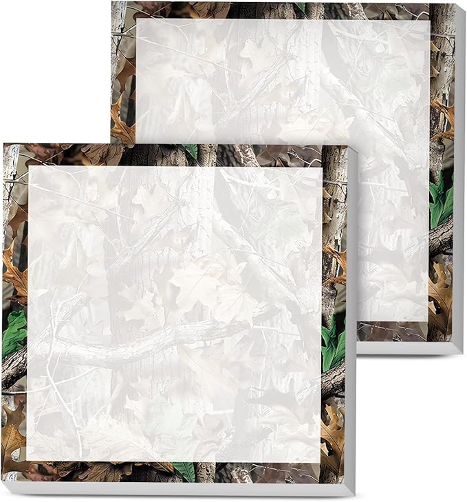 Sticky Notes, 2 Pads, 3x3 inches, Cute Colorful Fun Self-Stick Note Pads, Easy Post, Strong Adhesive Notepad Hunting Camo