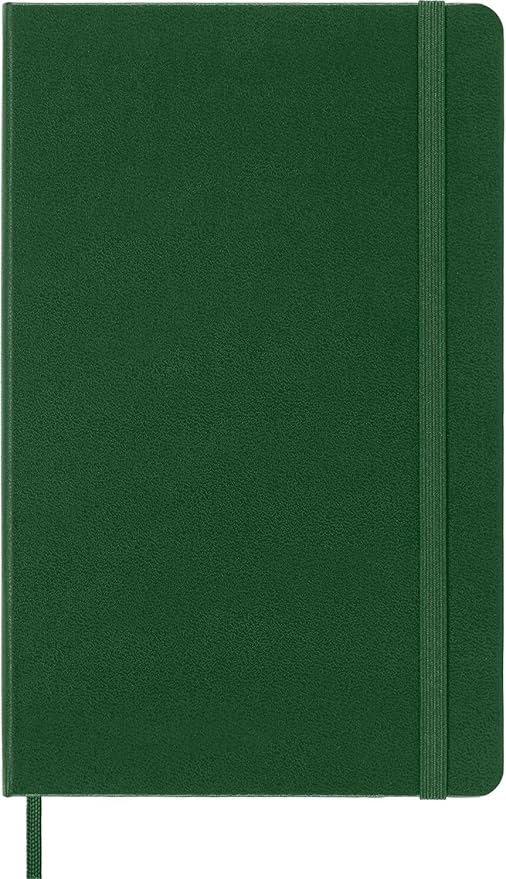 Moleskine Classic Notebook, Hard Cover, Large (5" x 8.25") Dotted, Myrtle Green, 240 Pages