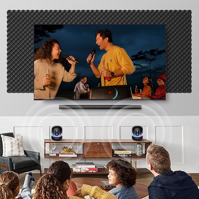 12 Pack 1.5"X12"X12" Acoustic Foam, Self Adhesive Sound Proof Egg Crate Foam(Most Soundproofing Design), Upgraded Sound Proof Foam Panels for Walls, Doors, Fire-Retardent Acoustic Panels,Made by WVOVW