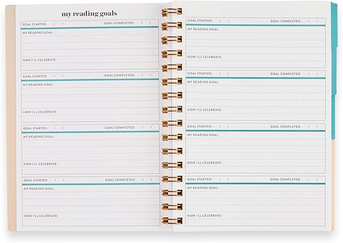 Erin Condren Inspired Collection A5 Reading Log - Books of Wisdom Cover