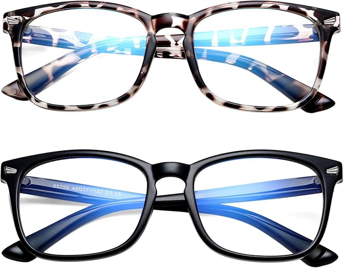 Hycredi Kids Blue Light Blocking Glasses，Anti Eyestrain & UV Protection, Computer Gaming TV Phone Glasses for Boys Girls