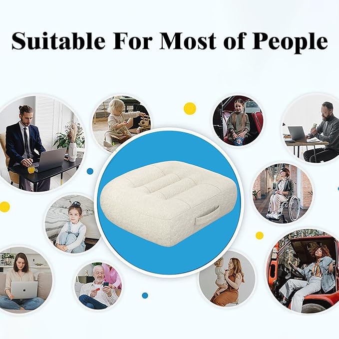 Super Thicken Car Seat Cushion for Adults/Office Chair Cushions/Butt Pillow for Car Long Sitting,Portable Car Seat Pad Fatigue Relief Suitable for Trucks,Cars,Office Chairs,Wheelchairs（Beige）