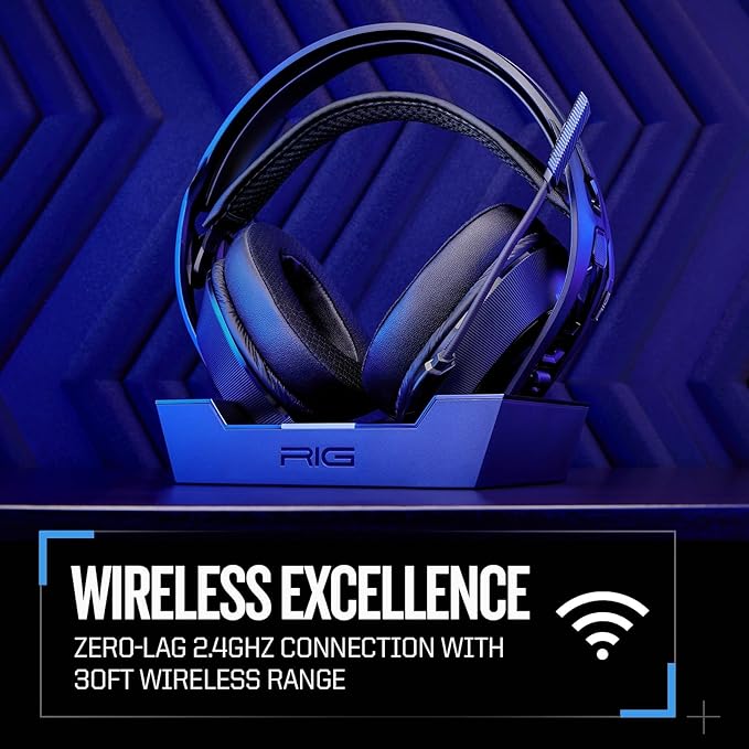 RIG 800 PRO HS Wireless Gaming Headset & Multi-Function Base Station for PlayStation PS4, PS5, PC, Mac, USB - Up to 60 Hour Battery