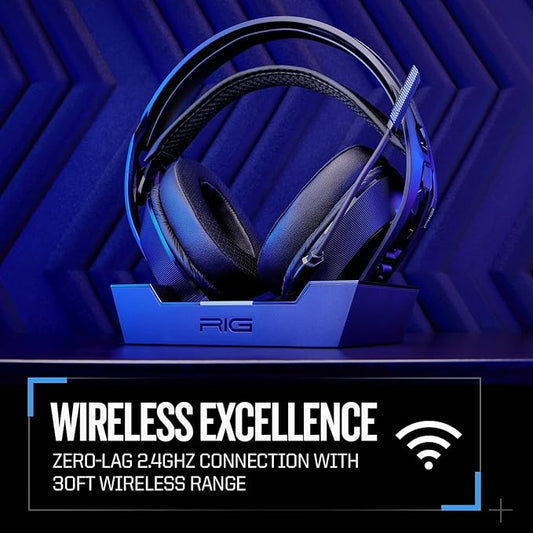 RIG 800 PRO HS Wireless Gaming Headset & Multi-Function Base Station for PlayStation PS4, PS5, PC, Mac, USB - Up to 60 Hour Battery