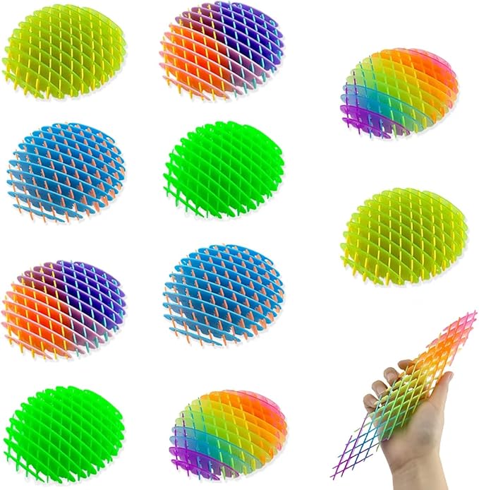 10Pcs Fidget Worm Toy, Cool Toy Worm Big Fidget Toy, Green Cute Worm Shaped Ornament, Funny Pocket W orm Fidget Toy Weird Sensory to y Portable for Adults Children