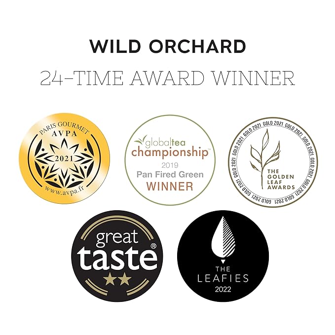 Wild Orchard Ayr Matcha Black from Jeju Island - Premium Tea - 100% Regenerative Organic Certified - Premium Grade Black Matcha Tea Powder Cultivated on Jeju Island in South Korea