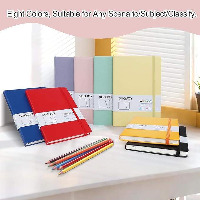 Lined Journal Notebook for Women Men, 5.5"x8.3",100 GSM Thick Paper, A5 Hardcover Leather Journaling Notebooks for Writing,Travel, Work & School, College Ruled Notebooks for Note Taking Diary (Pink)