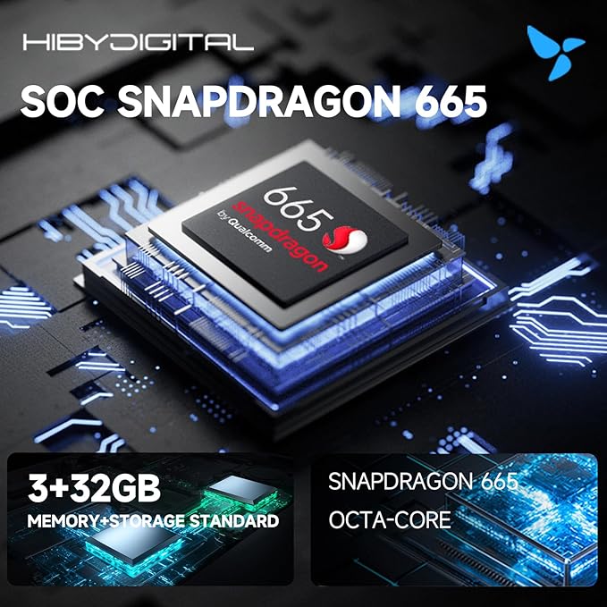 HiBy Digital M300 Music Player with Speaker Android 13 OS SD665 Soc Bluetooth WiFi and FM 1280x640 Resolution IPS Display Supports PCM768k DSD256 32G+2TB Expandable Memory Silver