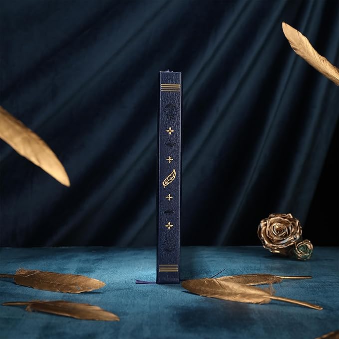 TIEFOSSI Dotted Journal Notebook, Dot Grid Notebook for Women Men, Hardcover PU Leather Journal, 160 GSM Thick Paper, 160 Numbered Pages with Gold Edges, 8 x 8 Square Diary