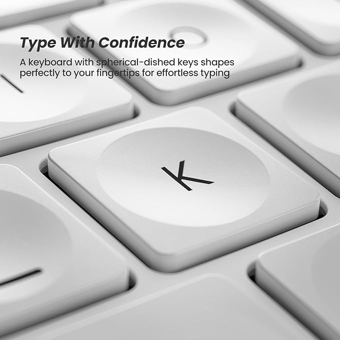 Nulea RT05 Wireless Ergonomic Keyboard, Split Keyboard with Wrist Rest, USB-C Charging, 7-Color Backlight, Natural Typing, Bluetooth and USB Connectivity, Compatible with Windows,Mac